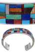 Multicolor Inlay And Silver Bracelet TX39724