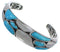 Southwest Silver And Turquoise Cuff Bracelet TX39588
