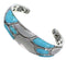 Southwestern Silver And Turquoise Cuff Bracelet TX39590