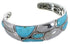Southwestern Silver And Turquoise Cuff Bracelet TX39590