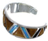 Multicolor Southwestern Sterling Silver Cuff Bracelet TX39602