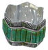 Genuine Sterling Silver Southwest Turquoise Cuff Bracelet CX49715