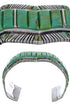 Genuine Sterling Silver Southwest Turquoise Cuff Bracelet CX49715