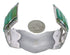 Genuine Sterling Silver Southwest Turquoise Cuff Bracelet CX49715