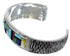 Multicolor Inlay Sterling Silver Cuff Bracelet Jewelry PX38944