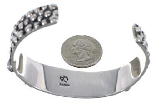 Butterfly Dragonfly Sterling Silver Turquoise Cuff Bracelet PX38954