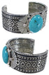 Southwestern Turquoise Sterling Silver Cuff Bracelet HX27228