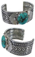 Southwestern Sterling Silver And Turquoise Cuff Bracelet HX27241