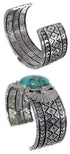 Southwestern Sterling Silver And Turquoise Cuff Bracelet HX27241