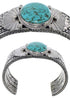 Sterling Silver And Turquoise Cuff Bracelet Jewelry HX27271