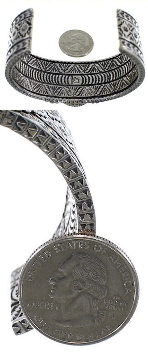 Sterling Silver And Turquoise Cuff Bracelet Jewelry HX27271