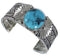 Genuine Sterling Silver Jewelry Turquoise Cuff Bracelet HX27275