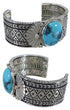 Genuine Sterling Silver Jewelry Turquoise Cuff Bracelet HX27275
