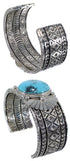 Genuine Sterling Silver Jewelry Turquoise Cuff Bracelet HX27275