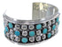 Sterling Silver Turquoise Southwestern Cuff Bracelet MX27513
