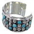 Sterling Silver Turquoise Southwestern Cuff Bracelet MX27500