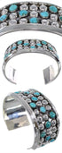 Sterling Silver Turquoise Southwestern Cuff Bracelet MX27500