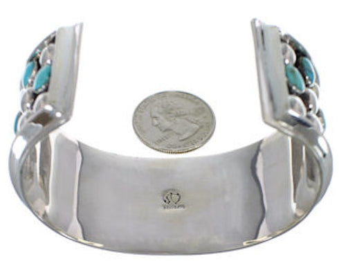 Sterling Silver Turquoise Southwestern Cuff Bracelet MX27500
