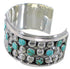 Turquoise Jewelry Sterling Silver Southwestern Cuff Bracelet MX27517