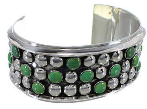 Genuine Sterling Silver Turquoise Jewelry Cuff Bracelet MX27526