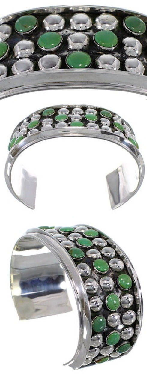 Genuine Sterling Silver Turquoise Jewelry Cuff Bracelet MX27526
