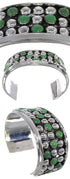 Genuine Sterling Silver Turquoise Jewelry Cuff Bracelet MX27526