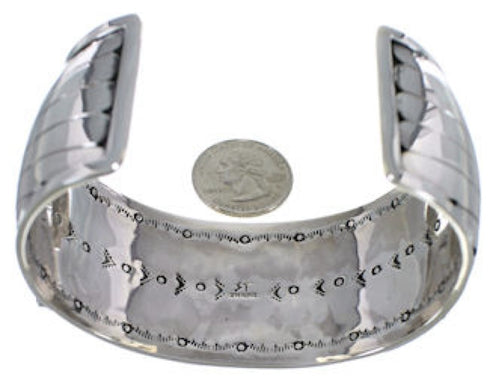 Sterling Silver Jewelry Turquoise Inlay Cuff Bracelet GS59867