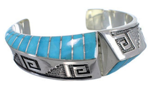 Turquoise Inlay Jewelry Cuff Bracelet GS58405