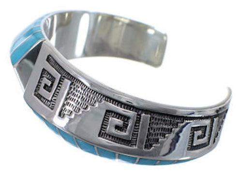 Turquoise Inlay Jewelry Cuff Bracelet GS58405