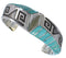 Turquoise Inlay Sterling Silver Cuff Bracelet PX27790