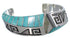 Turquoise Inlay Sterling Silver Cuff Bracelet PX27790