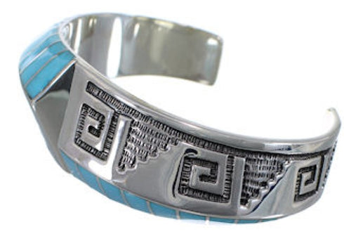 Turquoise Inlay Southwest Cuff Bracelet BW70512