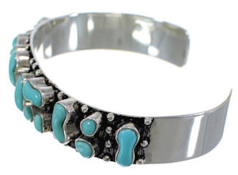Turquoise Southwest Silver Cuff Bracelet Jewelry GS57705