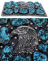 Eagle Turquoise Southwest Silver Belt Buckle GS57735