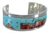 Silver Multicolor Native American Design Cuff Bracelet EX27876