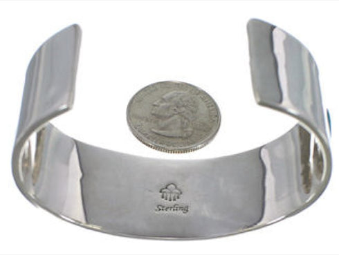 Multicolor Silver Native American Village Design Cuff Bracelet EX27887