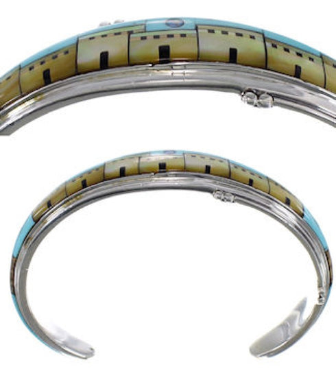 Multicolor Native American Village Or Pueblo Design Bracelet GS61854