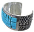 Southwestern Turquoise Inlay Silver Cuff Bracelet MX27103