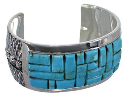 Southwest Jewelry Turquoise Sterling Silver Cuff Bracelet MX27109