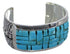 Southwest Jewelry Turquoise Sterling Silver Cuff Bracelet MX27109