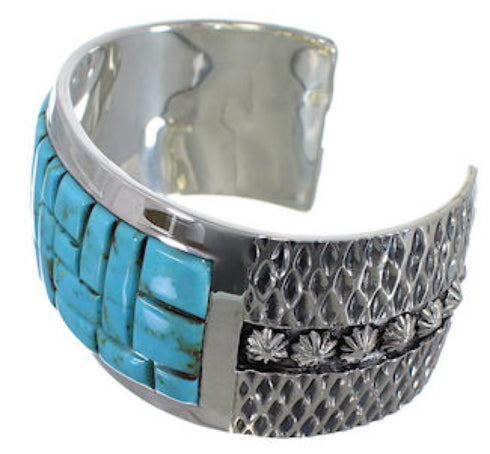 Southwest Jewelry Turquoise Sterling Silver Cuff Bracelet MX27109
