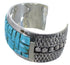 Southwest Jewelry Turquoise Sterling Silver Cuff Bracelet MX27109