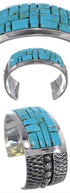 Southwest Jewelry Turquoise Sterling Silver Cuff Bracelet MX27109