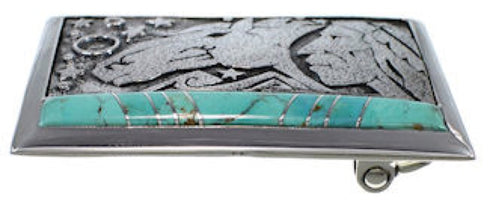 Southwest Silver Jewelry Turquoise Belt Buckle YS59880