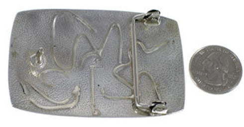 Sterling Silver Turquoise Jewelry Belt Buckle YS59871