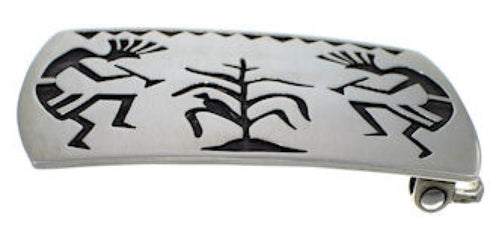 Hopi Indian George Phillips Silver Kokopelli Belt Buckle DS55308