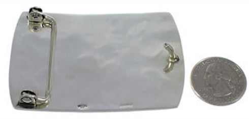 Hopi Indian George Phillips Silver Kokopelli Belt Buckle DS55308