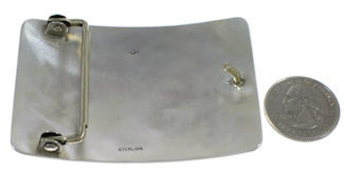 Native American George Phillips Sterling Silver Belt Buckle YS62601