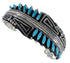 Silver Jewelry Turquoise Southwest Cuff Bracelet FX28096