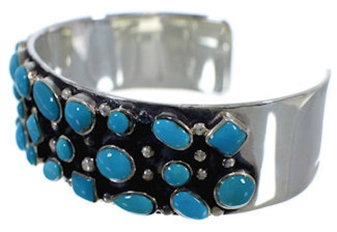 Sterling Silver Turquoise Cuff Bracelet Jewelry VX37756